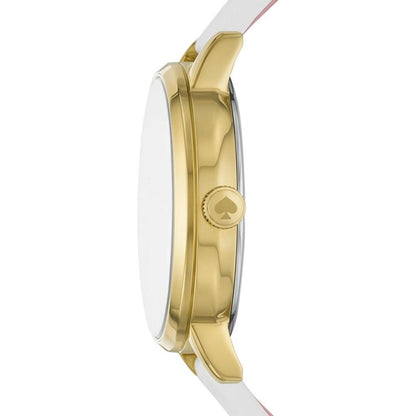 Women's Metro White Leather Watch 34mm