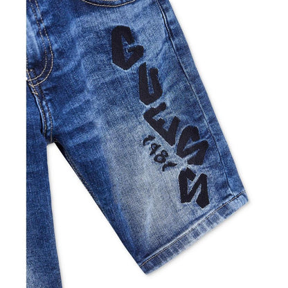 Big Boys Graffiti Denim Shorts