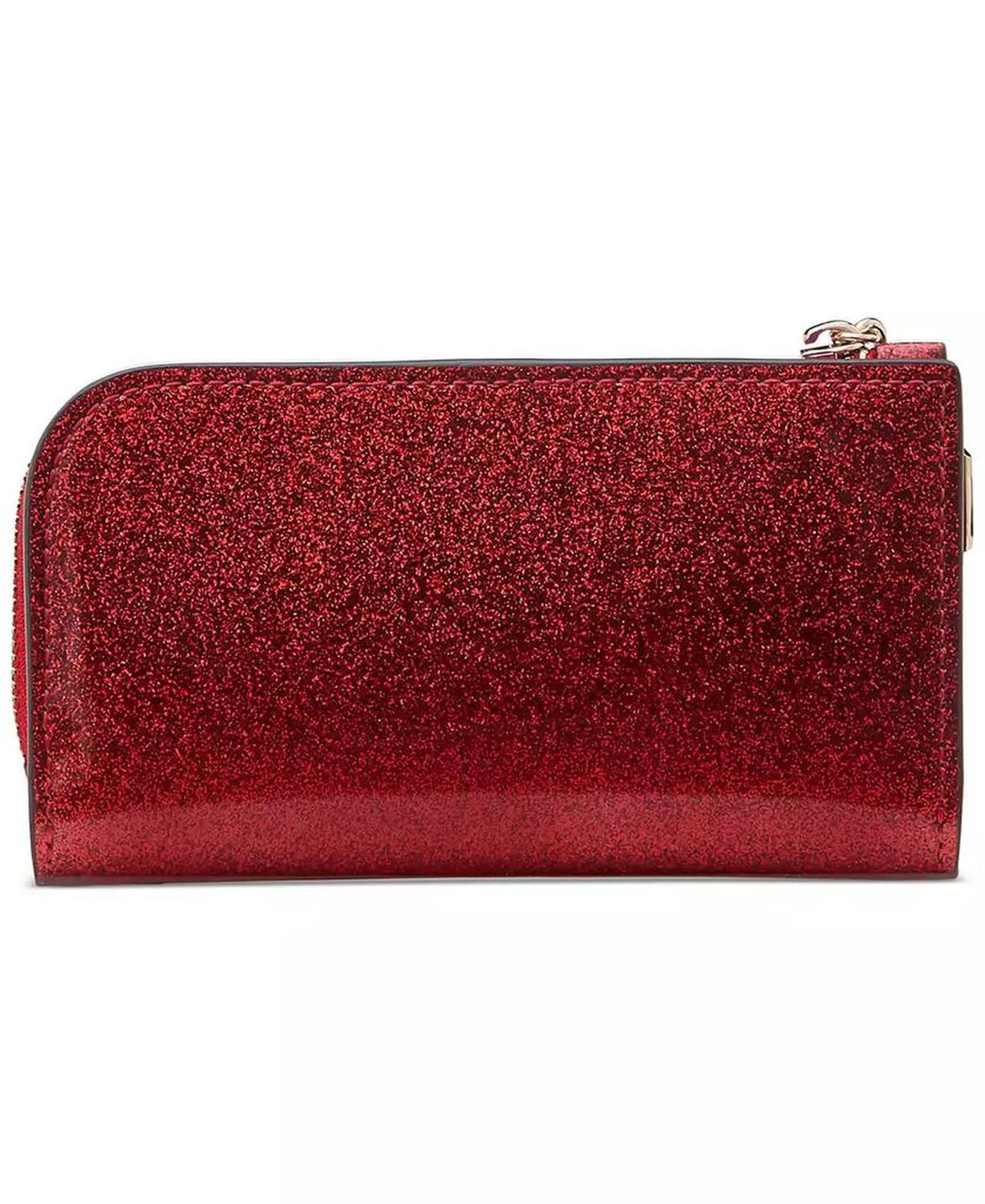 Cars Glitter Patent Leather Small Slim Bifold Wallet