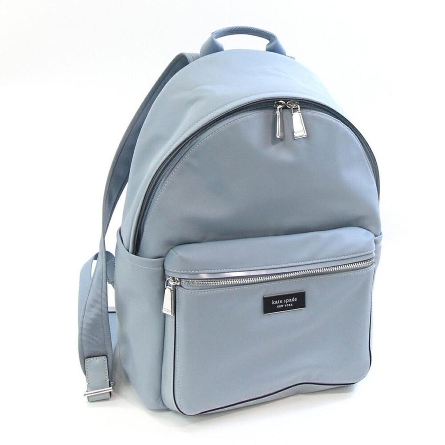 blue Nylon Leather Backpack (Pre-Owned)