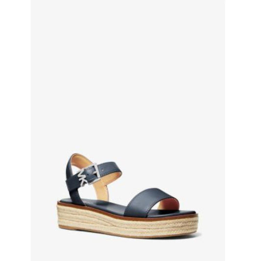 Richie Sandal Women 7.5 Navy Ankle Strap Platform Espadrille FZP425