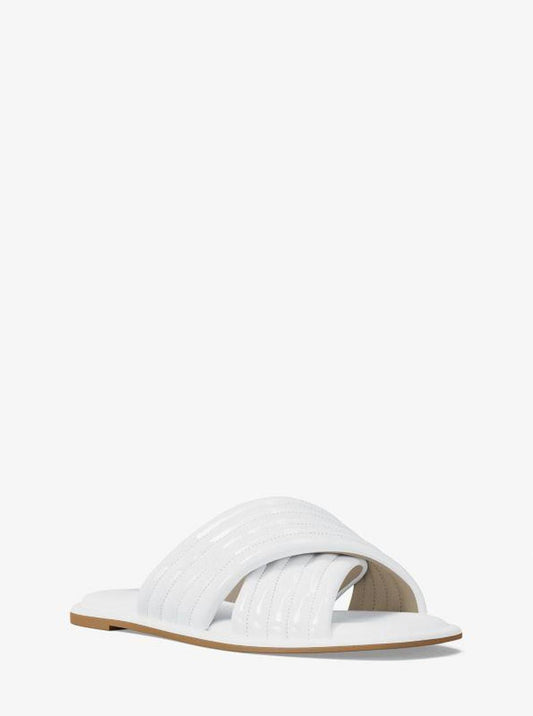 Portia Patent Slide Sandal