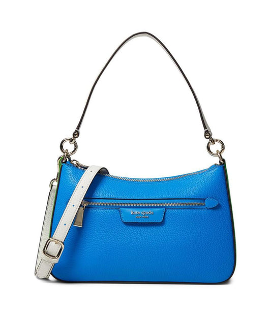 Hudson Color-Blocked Pebbled Leather Convertible Crossbody
