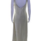 Polo Ralph Lauren Womens Satin Scoop Neck Sleeveless Dress Light Gold