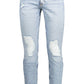 Calvin Klein Light Blue Cotton Men Jeans