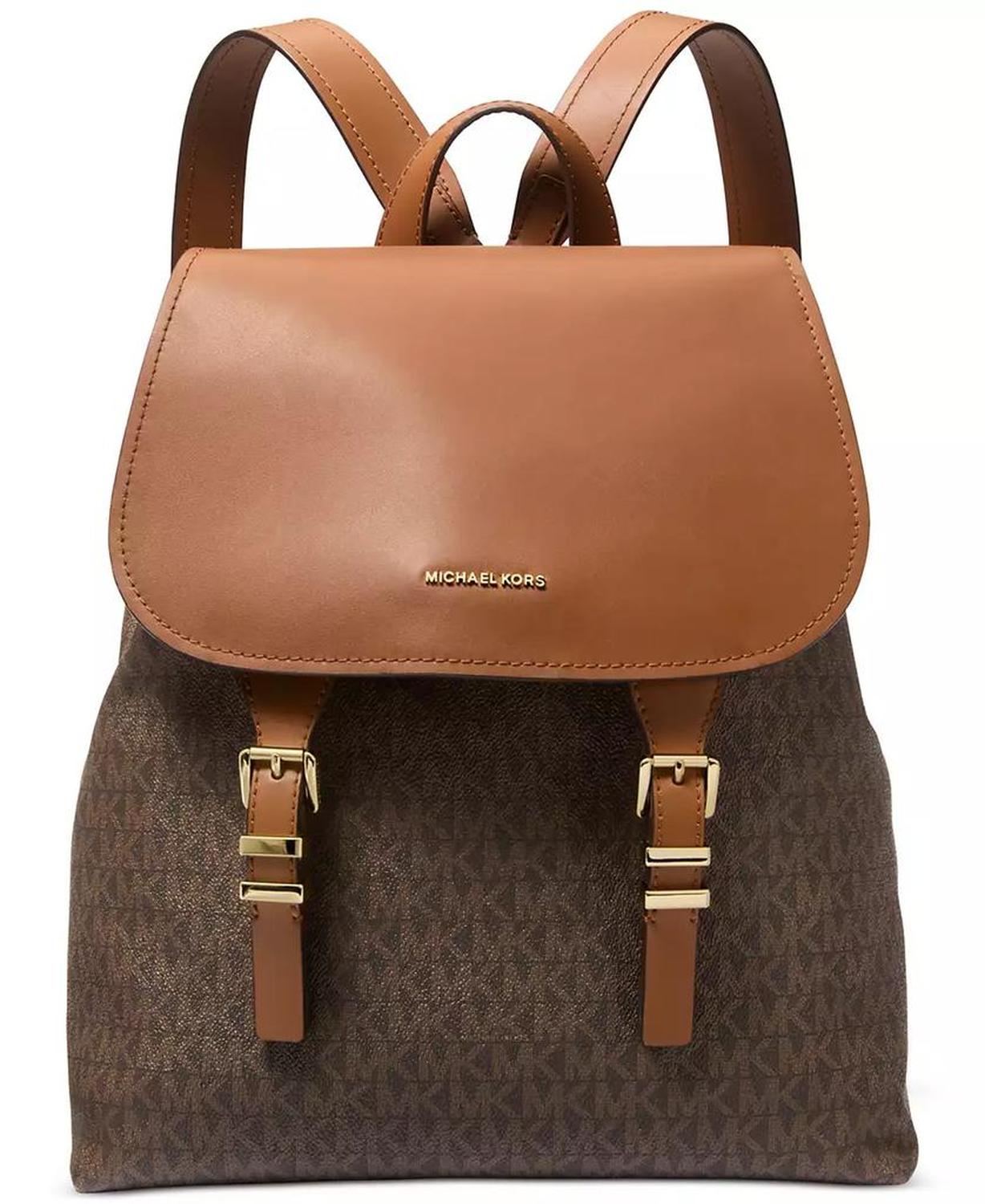 Quinn Small Logo Flap Backpack
