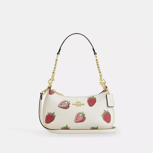 Teri Shoulder Bag With Strawberry Print