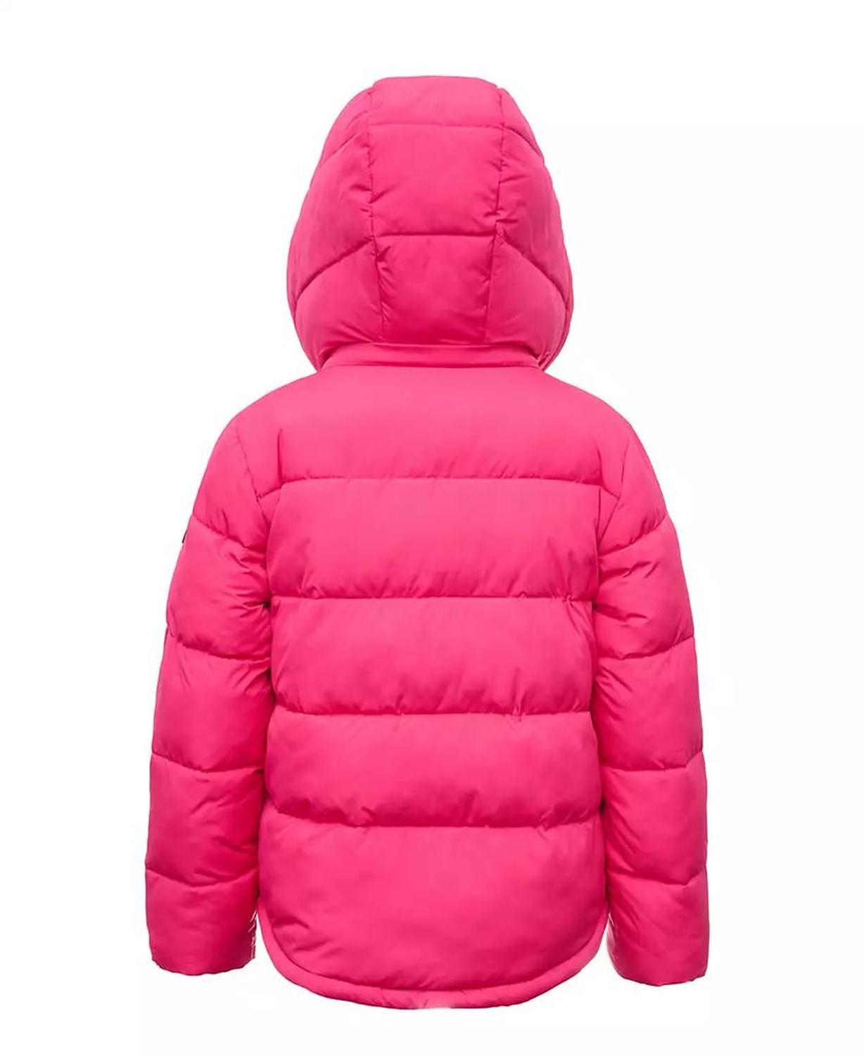 Toddler & Little Girls Puffer with Sherpa Collar