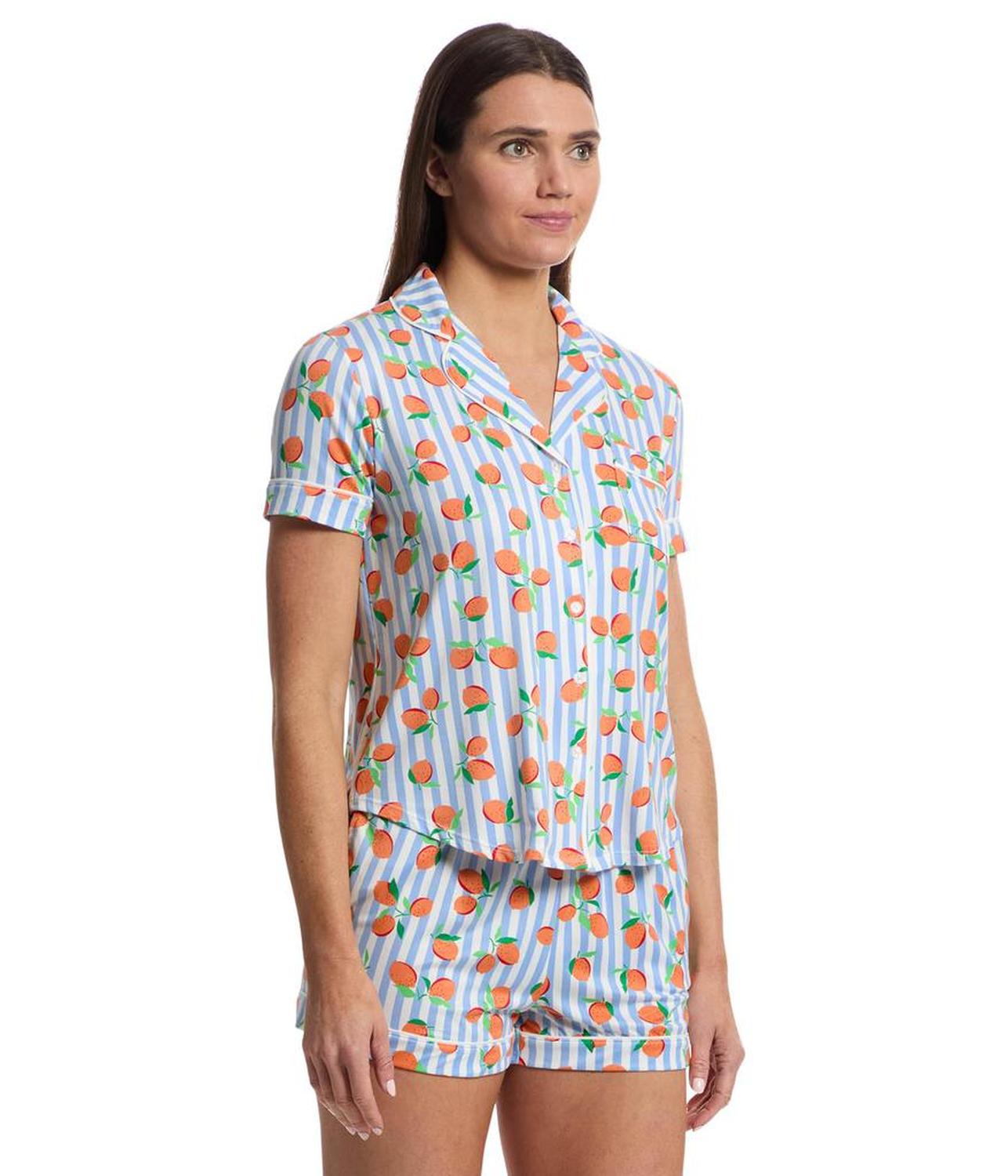 Short Sleeve Boxer PJ Set