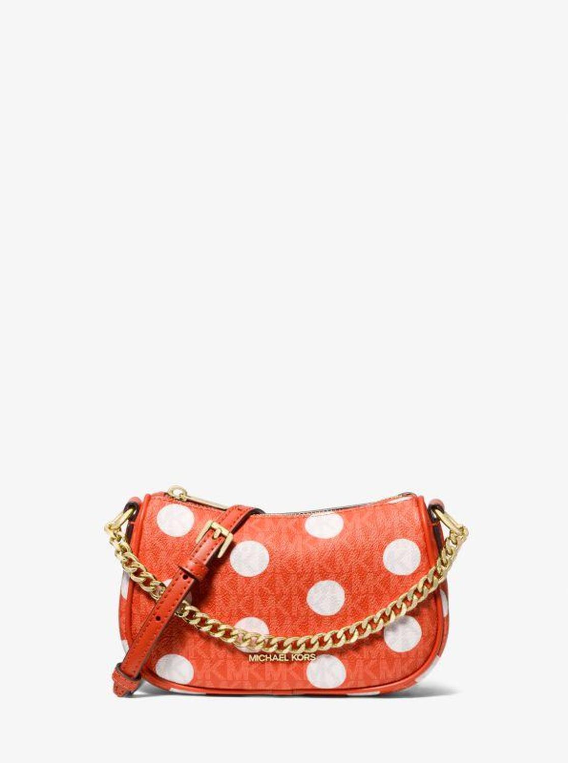 Carmela Small Polka Dot and Signature Logo Pochette