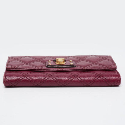 Marc Jacobs Quilted Leather Eugenie Continental Flap Wallet
