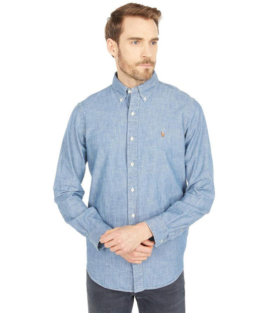 Classic Fit Indigo Chambray Shirt