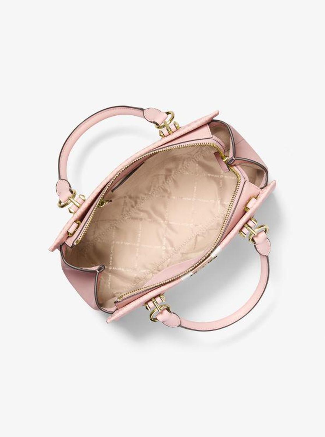 Marilyn Medium Signature Logo Stripe Satchel