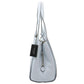 Baby Blue Pebbled Leather Tote Bag