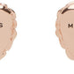 Rose Gold Balloon Heart Earrings