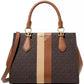 Logo Marilyn Medium Stripe Satchel