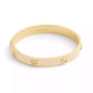 Signature Pegged Enamel Bangle Bracelet