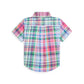 Gingham Cotton Poplin Short-Sleeve Shirt (Infant)