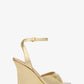 Carson Metallic Leather Wedge Sandal