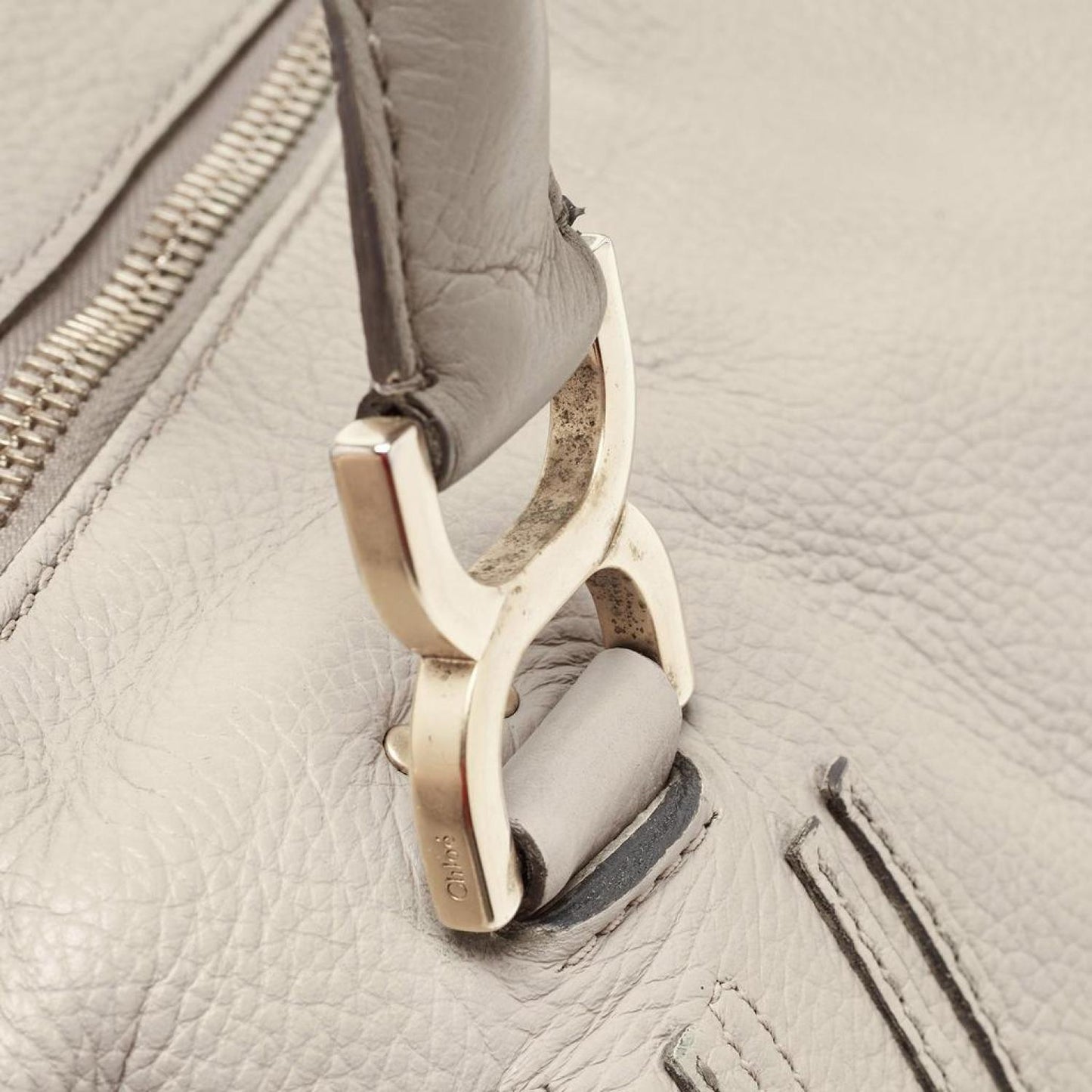 Chloe Leather Large Marcie Shoulder Bag
