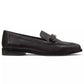 Women's Deco Bow Pebbled Leather Loafers