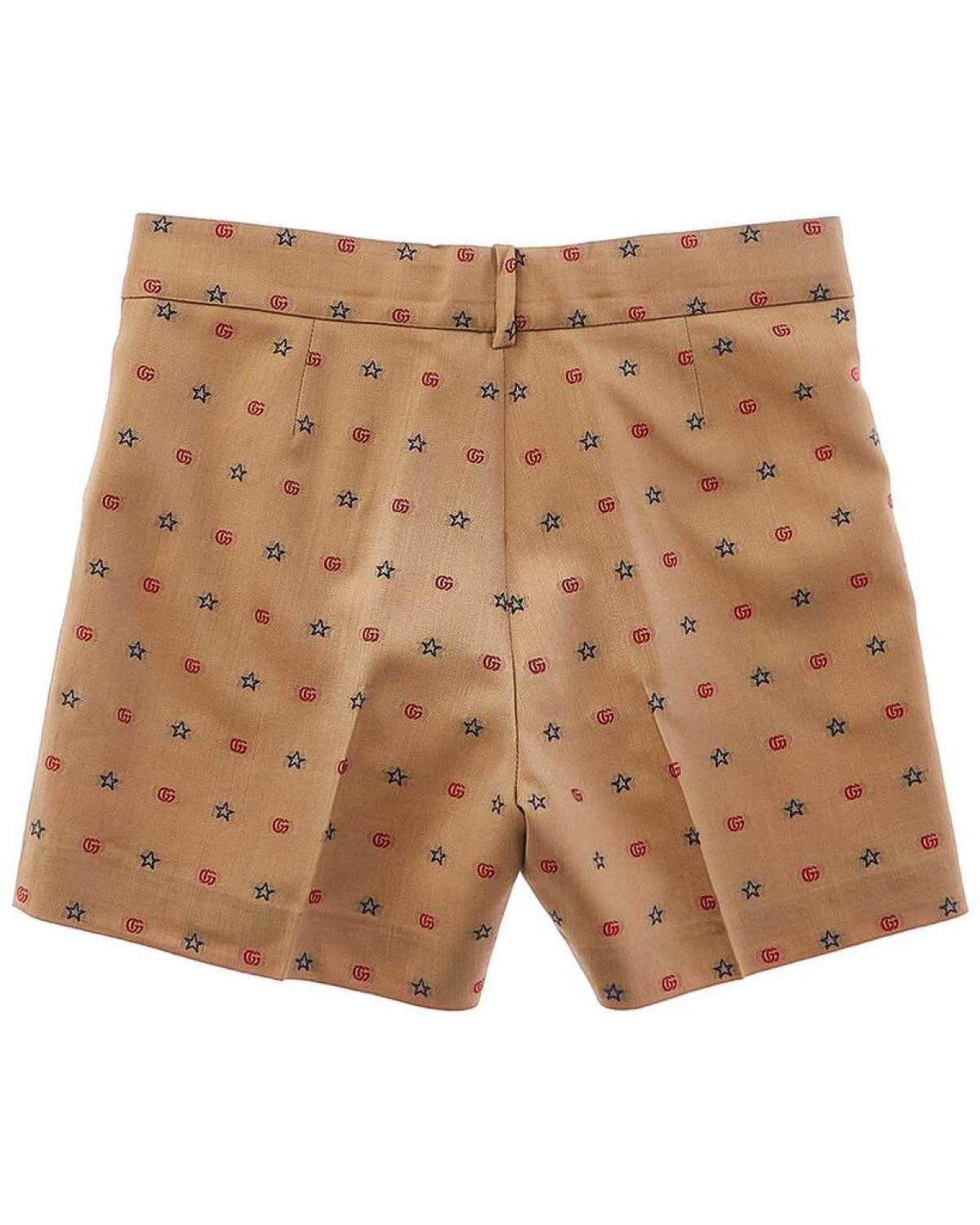 Gucci GG Stars Wool-Blend Short