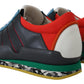 Dolce & Gabbana Multicolor Leather-Blend Low Top Sneakers