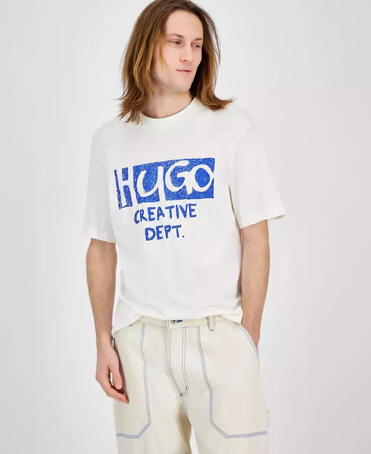 Men's Nugocrea Creative Department Short Sleeve Crewneck Logo Graphic T-Shirt