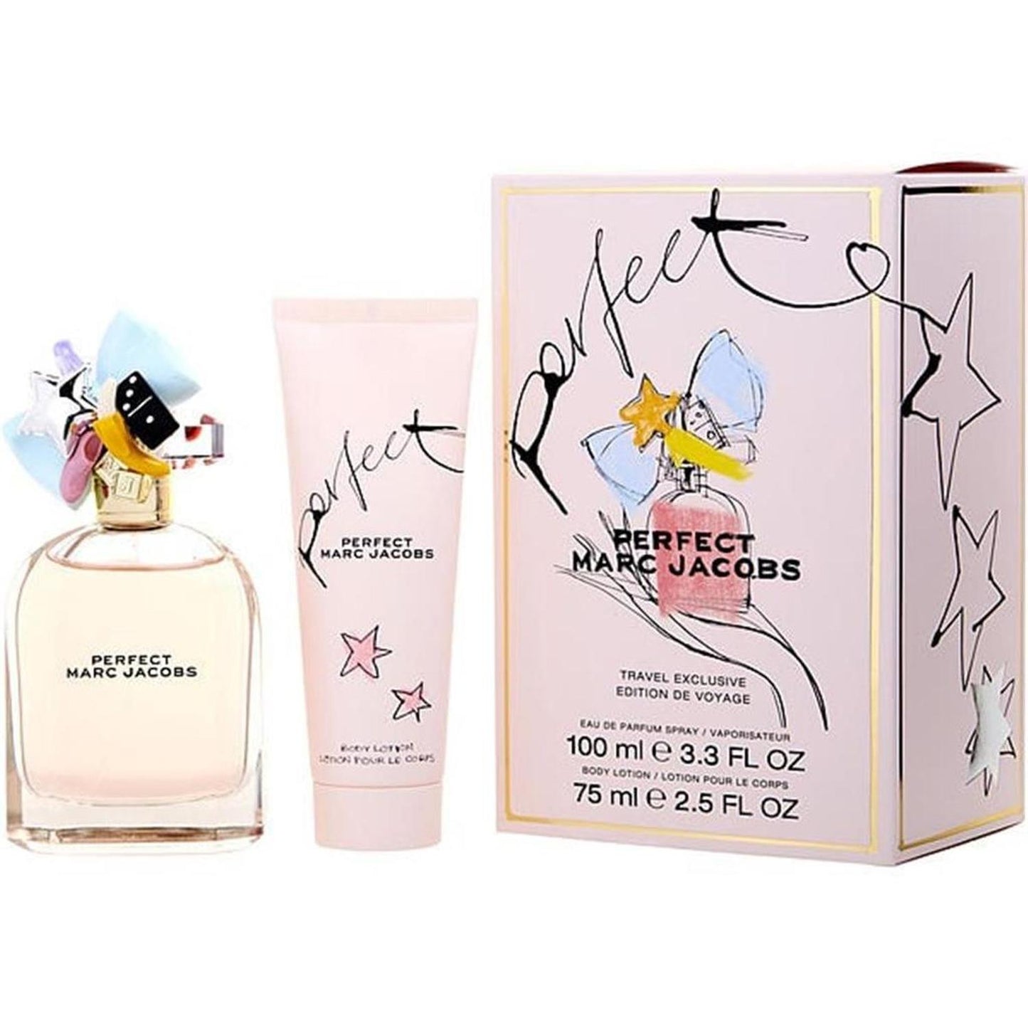 Perfect Eau De Parfum Spray 3.4 oz & Body Lotion 2.5 oz Gift Set