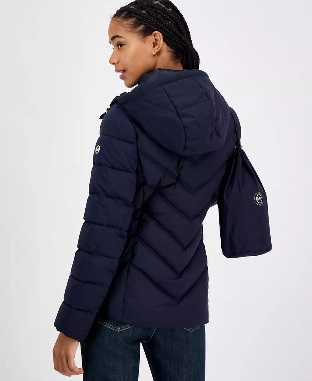 Women's Hooded Bibbed Packable Puffer Coat