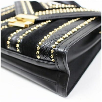 Suede Leather Shoulder Bag (Pre-Owned)