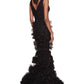 Marchesa Notte V-Neck Mermaid Gown