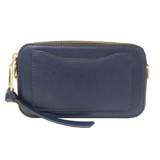 Navy Leather Shoulder Bag (Pre-Owned)