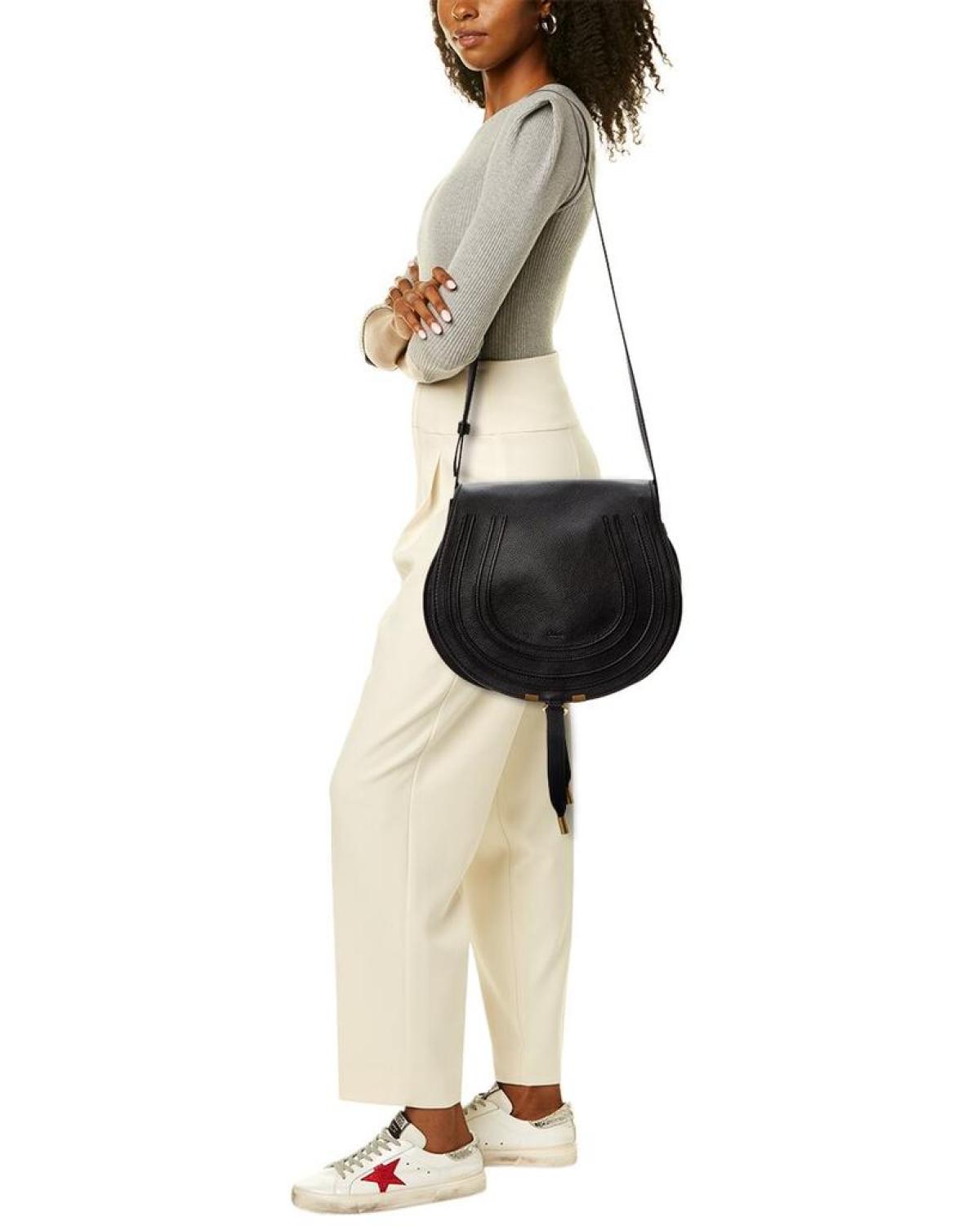 Chloé Marcie Medium Leather Saddle Bag