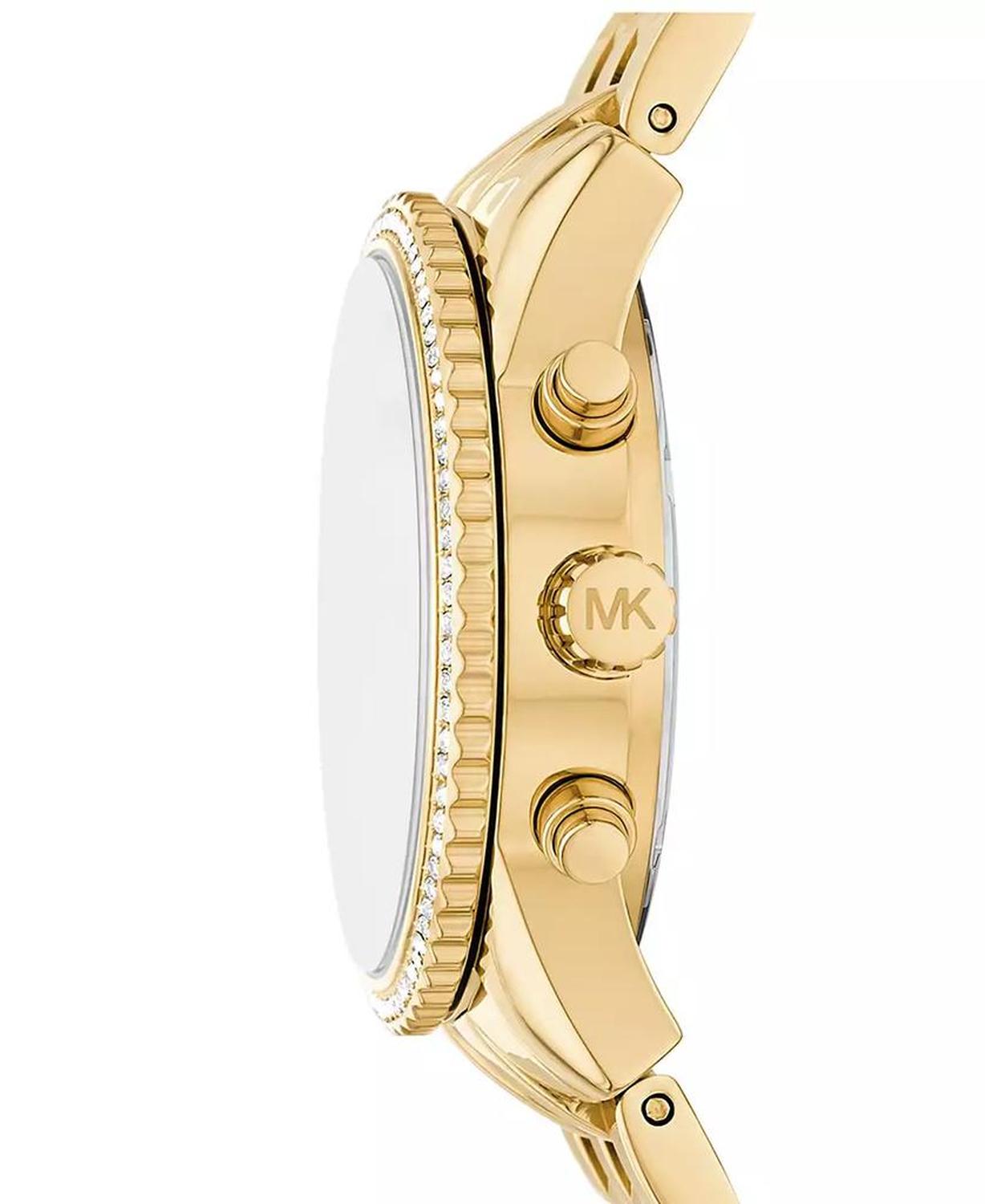 Women's Mini Ritz Chronograph Gold-Tone Stainless Steel Watch, 35mm