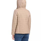 Women's Short Spade Flower Quilted Jacket W/ Hood