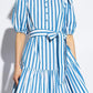 Kate Spade Striped Puff Sleeve Dress