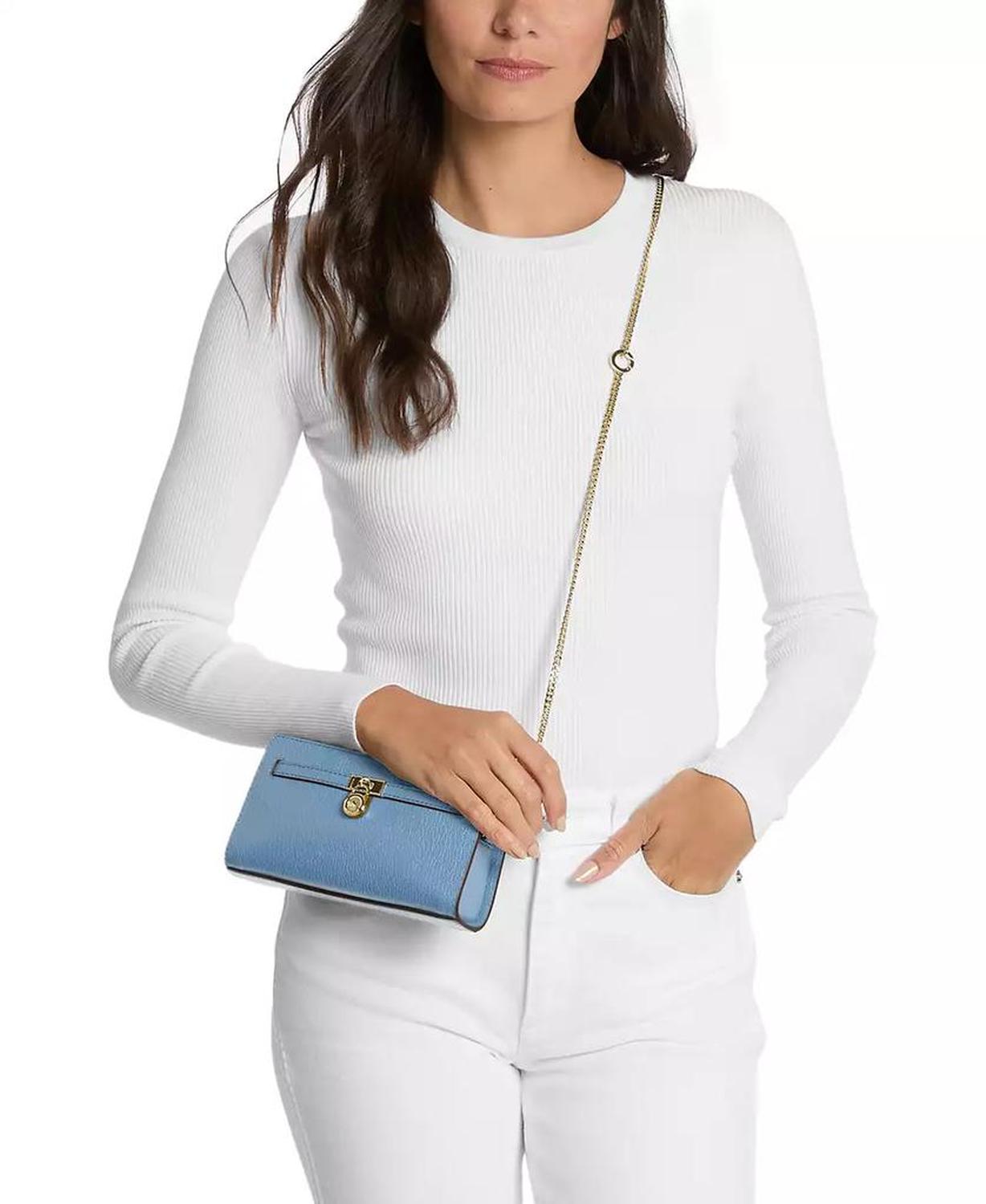 Michael Kors Hamilton Small Leather Convertible Crossbody