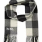 Women's Wool Checkered Fringe-Trim Scarf