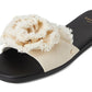 Flourish Canvas Flat Sandal