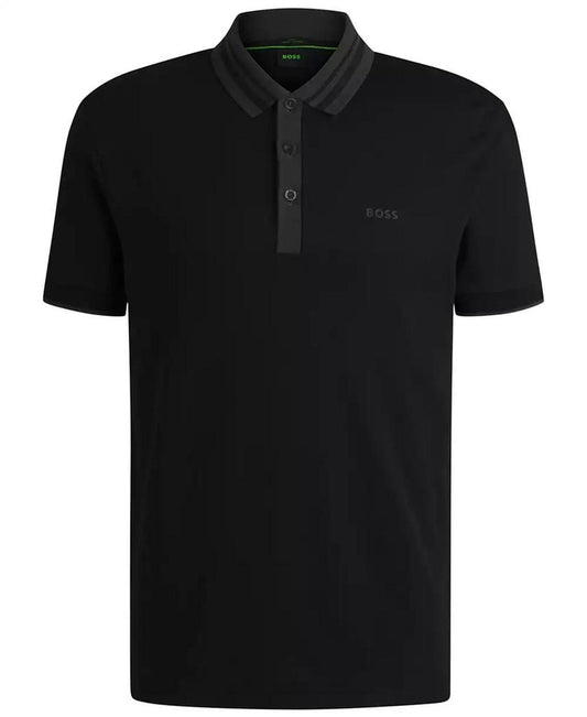 Men's Striped Collar Polo
