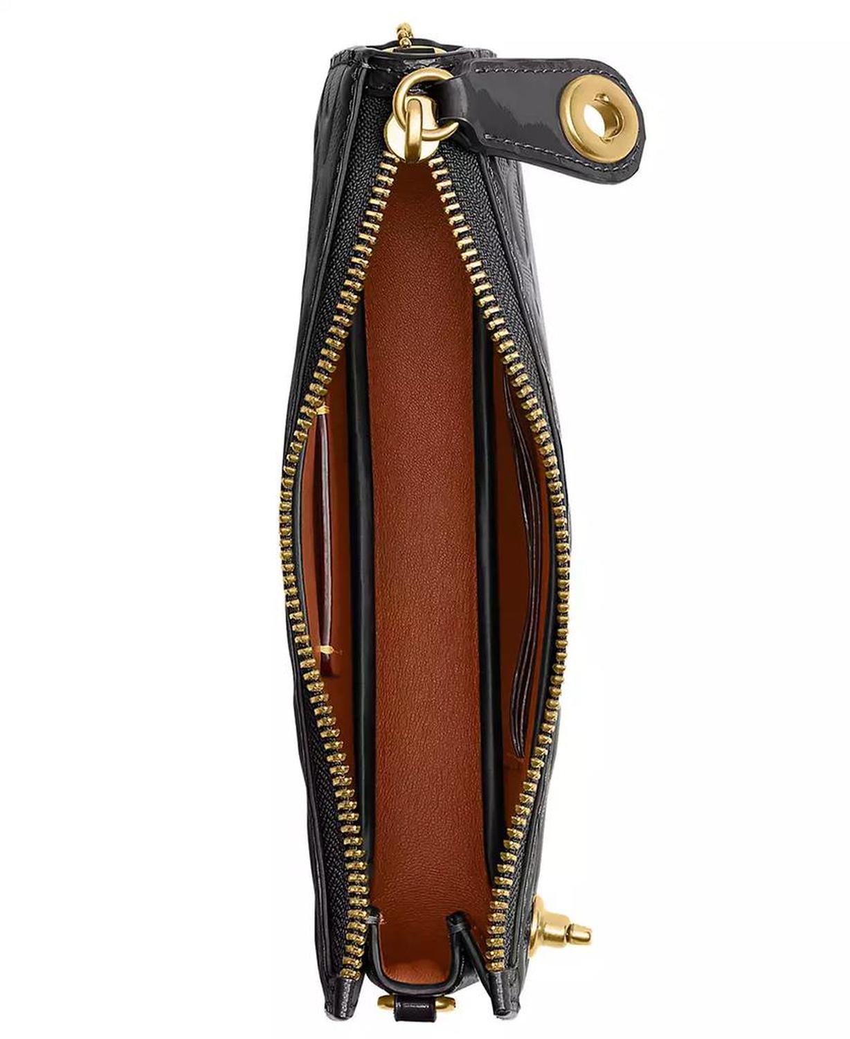 Penn Small Signature Patent Leather Shoulder Bag