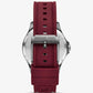 Oversized Bowen Gunmetal-Tone Silicone Watch