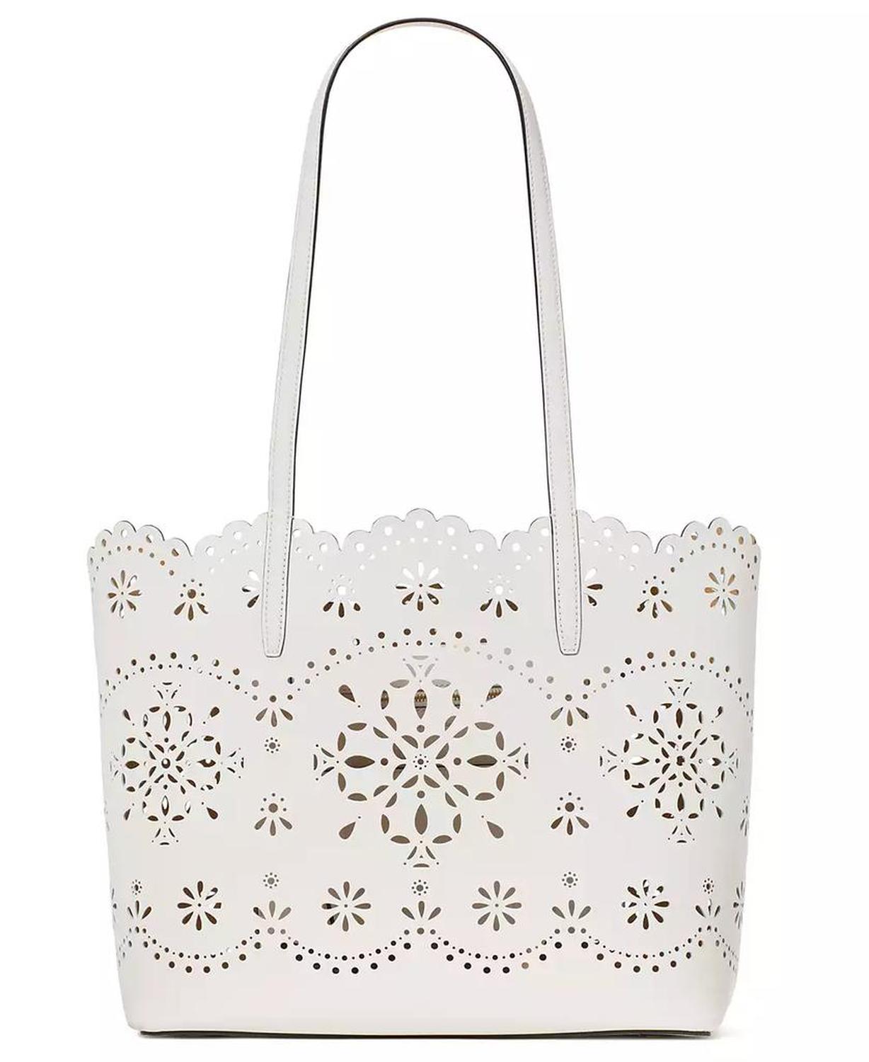Do It All Perforated Leather Tote Bag