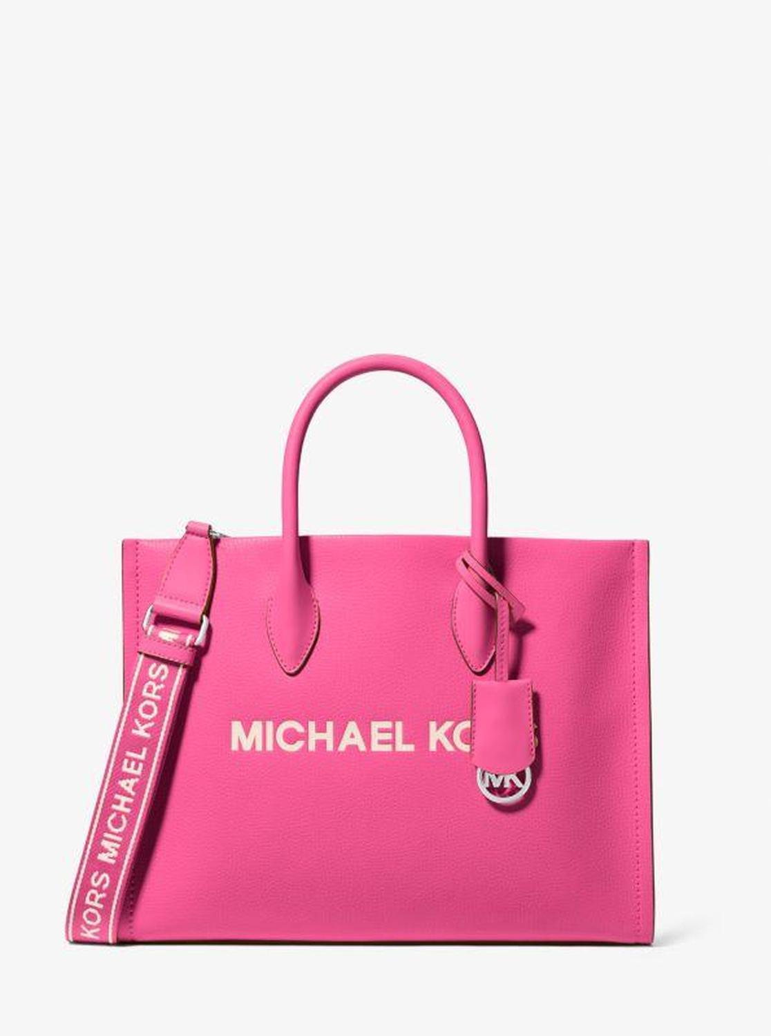 Mirella Medium Pebbled Leather Tote Bag