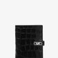 Empire Crocodile Embossed Leather Passport Wallet