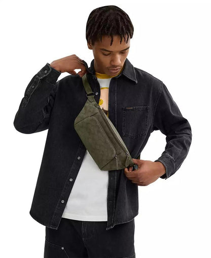 League In Signature Canvas Jacquard Belt Bag