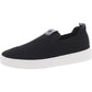 Womens Solid Knit Slip-On Sneakers