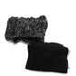 Kate Spade New York Anna Kula Womens Crochet Knit Scarves Black Gray Lot 2