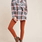 Carrie Double Breasted Plaid Tweed Coat In Multi